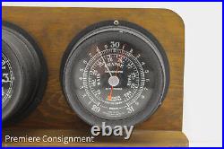 Seth Thomas Seasprite II Weather Barometer & Ships Clock AS IS
