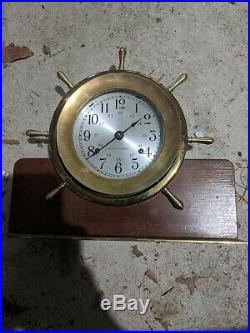 Seth Thomas Ship Bell Clock Mantle Stand