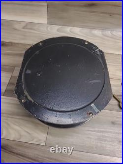 Seth Thomas Ship Clock Working Rare Black Screw On Face With Key 7.5 ×7.5