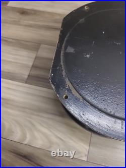 Seth Thomas Ship Clock Working Rare Black Screw On Face With Key 7.5 ×7.5