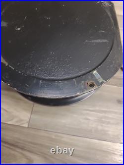 Seth Thomas Ship Clock Working Rare Black Screw On Face With Key 7.5 ×7.5