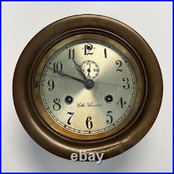 Seth Thomas Ship's Clock Chronometer Lever High End Movement Circa 1909
