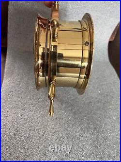 Seth Thomas Ship's Clock. Helmsman-WithKEY All Spokes Brass. Great Shape