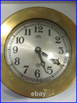 Seth Thomas Ship's Clock, Solid Brass