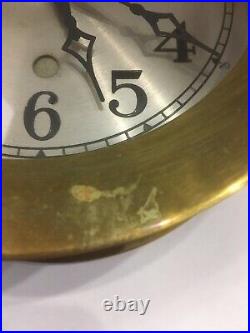 Seth Thomas Ship's Clock, Solid Brass