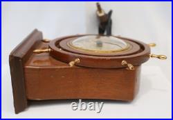 Seth Thomas Ship's WHEEL Electric Clock Helmsman, See Pictures and Video Seth Thomas Ship's WHEEL Electric Clock Helmsman, See Pictures and Video