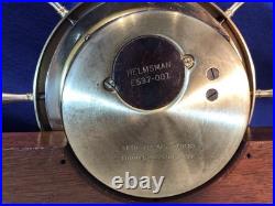 Seth Thomas Ship's Wheel, Bell Strikes Brass, Clock & Barometer, Seven Jewels Seth Thomas Ship's Wheel, Bell Strikes Brass, Clock & Barometer, Seven Jewels