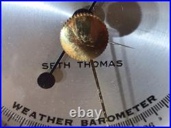 Seth Thomas Ship's Wheel, Bell Strikes Brass, Clock & Barometer, Seven Jewels Seth Thomas Ship's Wheel, Bell Strikes Brass, Clock & Barometer, Seven Jewels