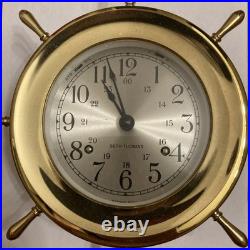 Seth Thomas Ship's Wheel HELMSMAN-W E537-001 Metal Clock German MVT USA READ
