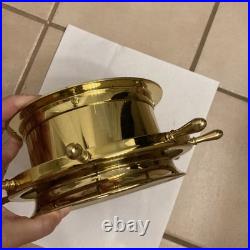 Seth Thomas Ship's Wheel HELMSMAN-W E537-001 Metal Clock German MVT USA READ