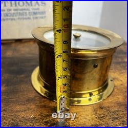 Seth Thomas Ships Barometer 1504 Corsair E537-010 Brass