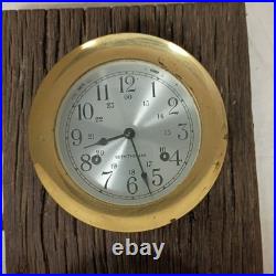 Seth Thomas Ships Clock And Borometer Set Double Mount One Of A Kind Rare