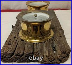 Seth Thomas Ships Clock And Borometer Set Double Mount One Of A Kind Rare