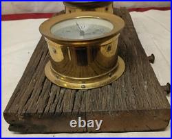 Seth Thomas Ships Clock And Borometer Set Double Mount One Of A Kind Rare