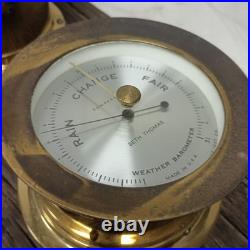 Seth Thomas Ships Clock And Borometer Set Double Mount One Of A Kind Rare
