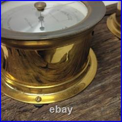 Seth Thomas Ships Clock And Borometer Set Double Mount One Of A Kind Rare