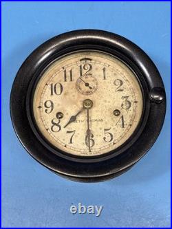 Seth Thomas Ships Clock Bakelite case with key Not Working