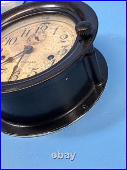 Seth Thomas Ships Clock Bakelite case with key Not Working