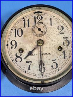 Seth Thomas Ships Clock Bakelite case with key Not Working
