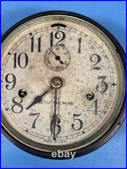Seth Thomas Ships Clock Bakelite case with key Not Working