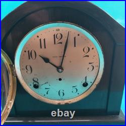 Seth Thomas Simple Form Table Shelf Desk Mantel Clock / untested