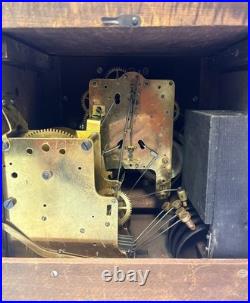 Seth Thomas Sonora 4 Bell Westminster Chime Clock No 00-1914 Adamantine Mahogany