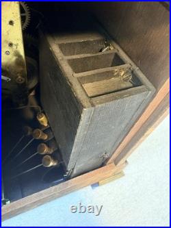 Seth Thomas Sonora 4 Bell Westminster Chime Clock No 00-1914 Adamantine Mahogany