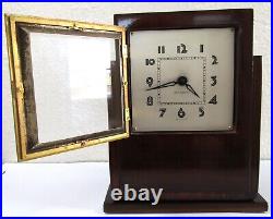 Seth Thomas Stunning 1940's Art Deco Electric Wooden Clock