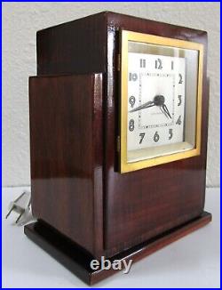 Seth Thomas Stunning 1940's Art Deco Electric Wooden Clock