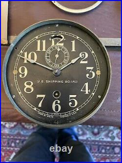 Seth Thomas US Shipping Board Clock Porthole Ships Clock