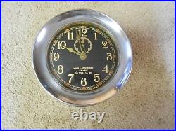Seth Thomas U. S. Navy Mark I Deck Clock Heavy Case WWII 1941 Seth Thomas U. S. Navy Mark I Deck Clock Heavy Case WWII 1941