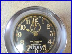 Seth Thomas U. S. Navy Mark I Deck Clock Heavy Case WWII 1941 Seth Thomas U. S. Navy Mark I Deck Clock Heavy Case WWII 1941