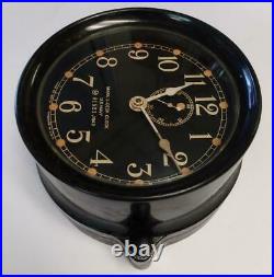 Seth Thomas U. S. Navy Ship's Mark I Deck Clock Wwii
