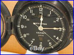 Seth Thomas U. S. Navy Ships Clock 6 Inch Dialww21943chelsea Key