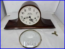 Seth Thomas Vintage Brown Wood 8-Day Westminster Chime Mantle Clock No. 1300