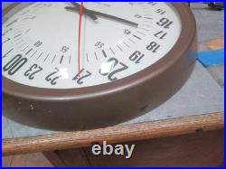 Seth Thomas Vintage Military Time Wall Clock 24hr Electric