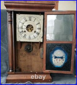 Seth Thomas Vintage One Of a Kind Waterfall Clock 1800s Seth Thomas Vintage One Of a Kind Waterfall Clock 1800s