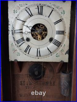 Seth Thomas Vintage One Of a Kind Waterfall Clock 1800s Seth Thomas Vintage One Of a Kind Waterfall Clock 1800s