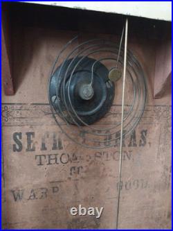 Seth Thomas Vintage One Of a Kind Waterfall Clock 1800s Seth Thomas Vintage One Of a Kind Waterfall Clock 1800s