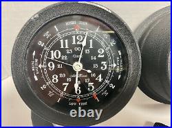 Seth Thomas Vintage Ship Barometer and Tide Time Clock Seasprite II 6 Maritime
