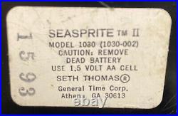 Seth Thomas Vintage Ship Barometer and Tide Time Clock Seasprite II 6 Maritime