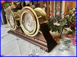 Seth Thomas Vintage Ship's Bell Clock Barometer Set SHIPMATES