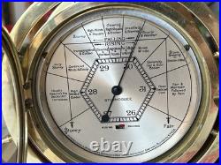 Seth Thomas Vintage Ship's Bell Clock Barometer Set SHIPMATES