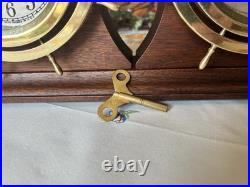 Seth Thomas Vintage Ship's Bell Clock Barometer Set SHIPMATES