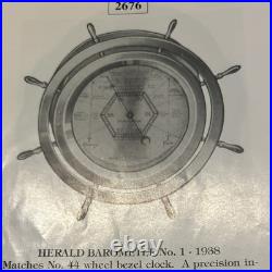 Seth Thomas Vintage Ship's Bell Clock Barometer Set SHIPMATES