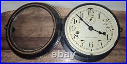 Seth Thomas WWII 8 Day Ship's Clock Working U. S. 1940 BAKELITE & BRASS