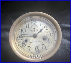 Seth Thomas WW II Navy Maritime Clock AS IS