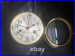Seth Thomas WW II Navy Maritime Clock AS IS