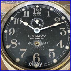 Seth Thomas WW II US Navy Deck Clock No. 1