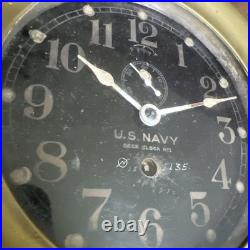 Seth Thomas WW II US Navy Deck Clock No. 1